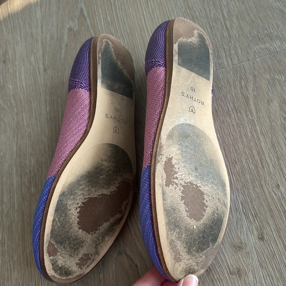 Rothy's Metallic Lilac Limited Edition Flats Lilac
Twill, Pink Sparkle, + Purple - Picture 5 of 5